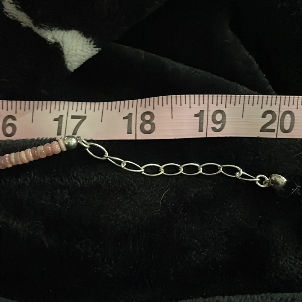 Rhodochrosite bead necklace by Jay King - Picture 13 of 13